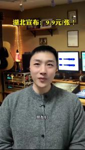 湖北宣传：9.9元/张